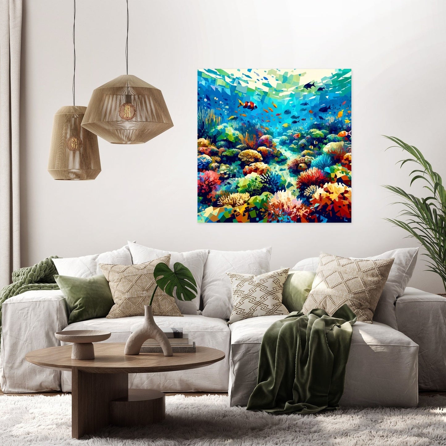 Great Barrier Reef Abstract Canvas