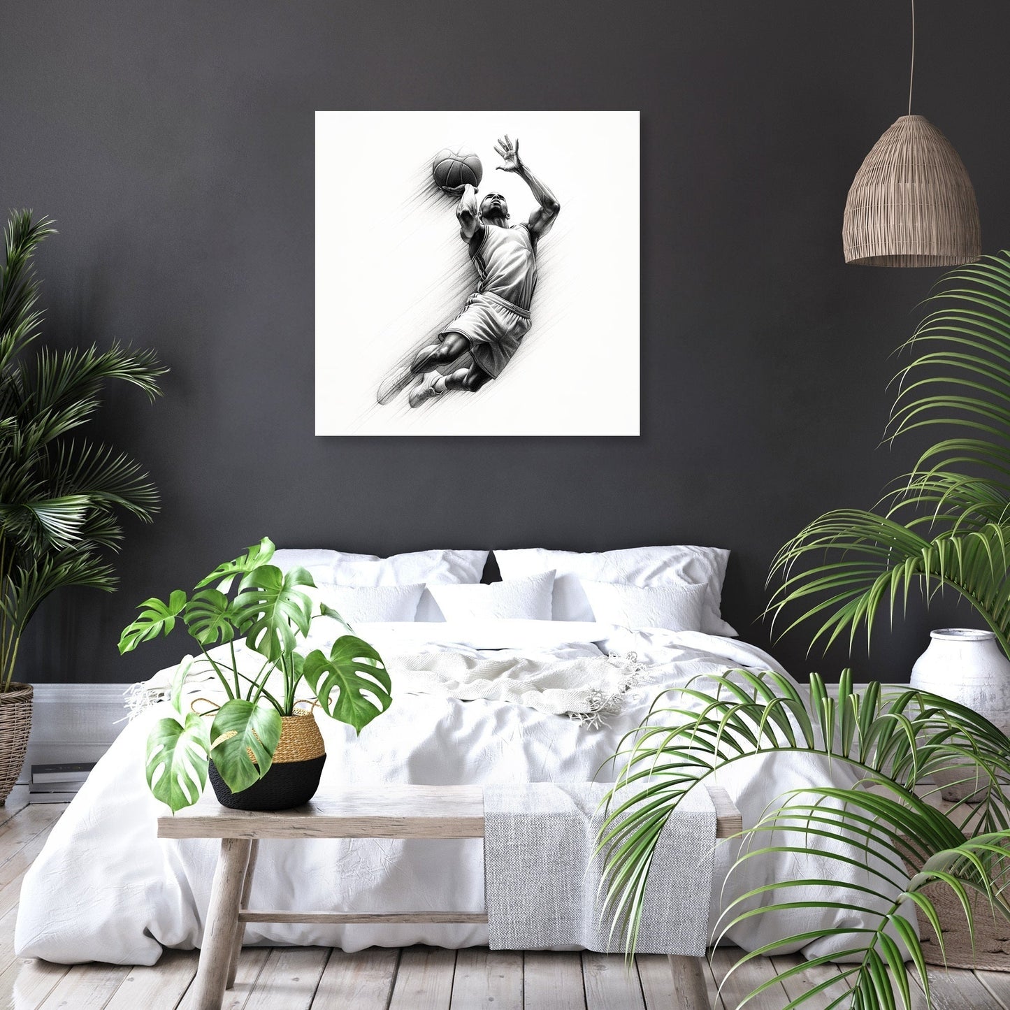 Jump Shot Elegance Canvas