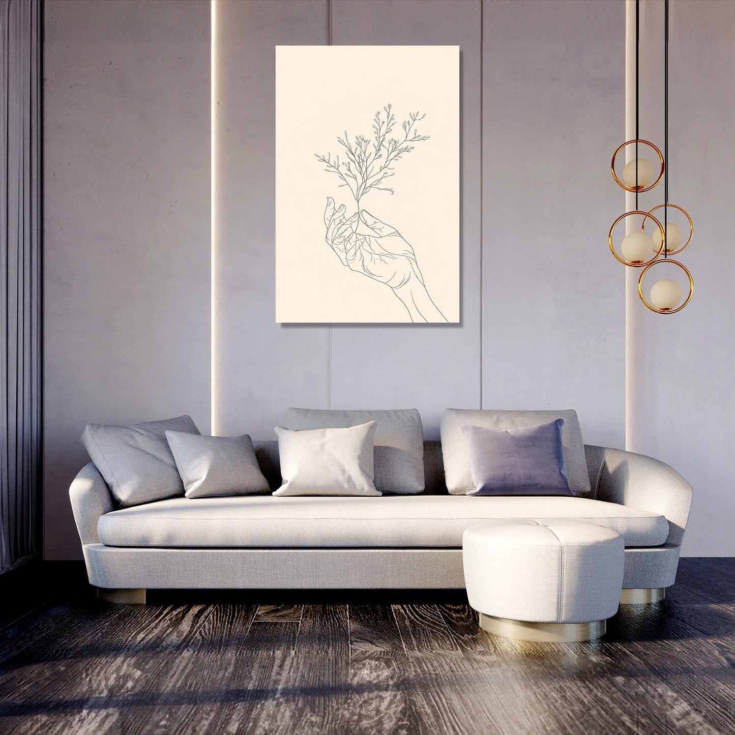 Hand and Plant Canvas