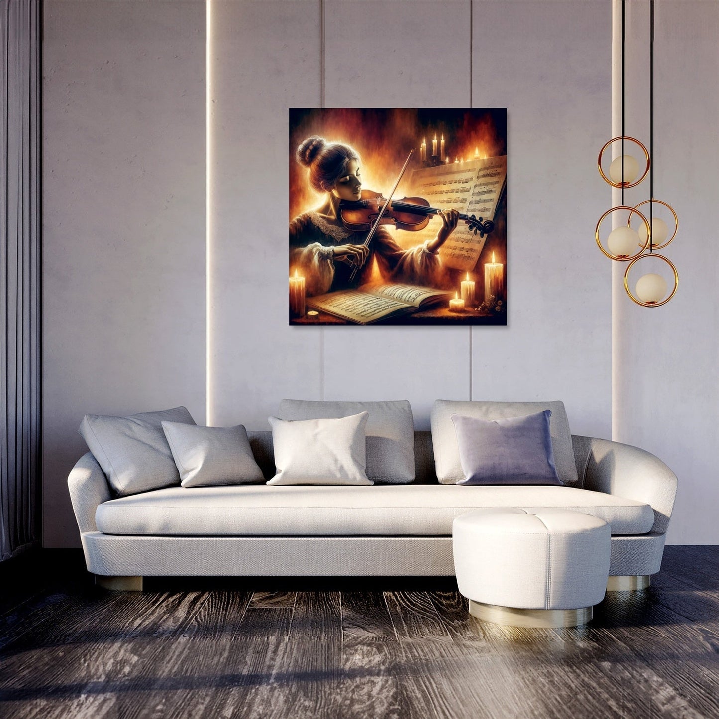 Soulful Violinist Canvas