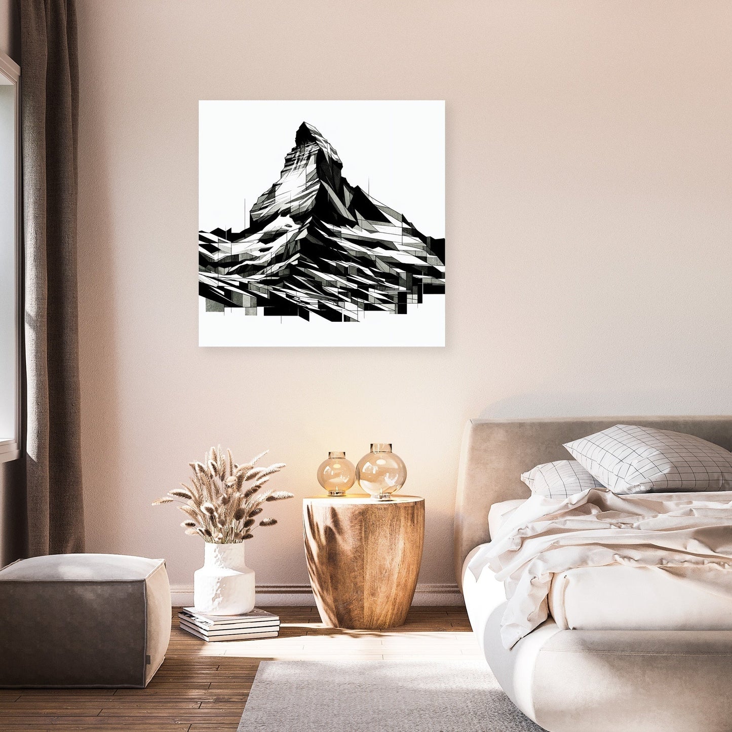 Matterhorn Cubist Shadow Canvas