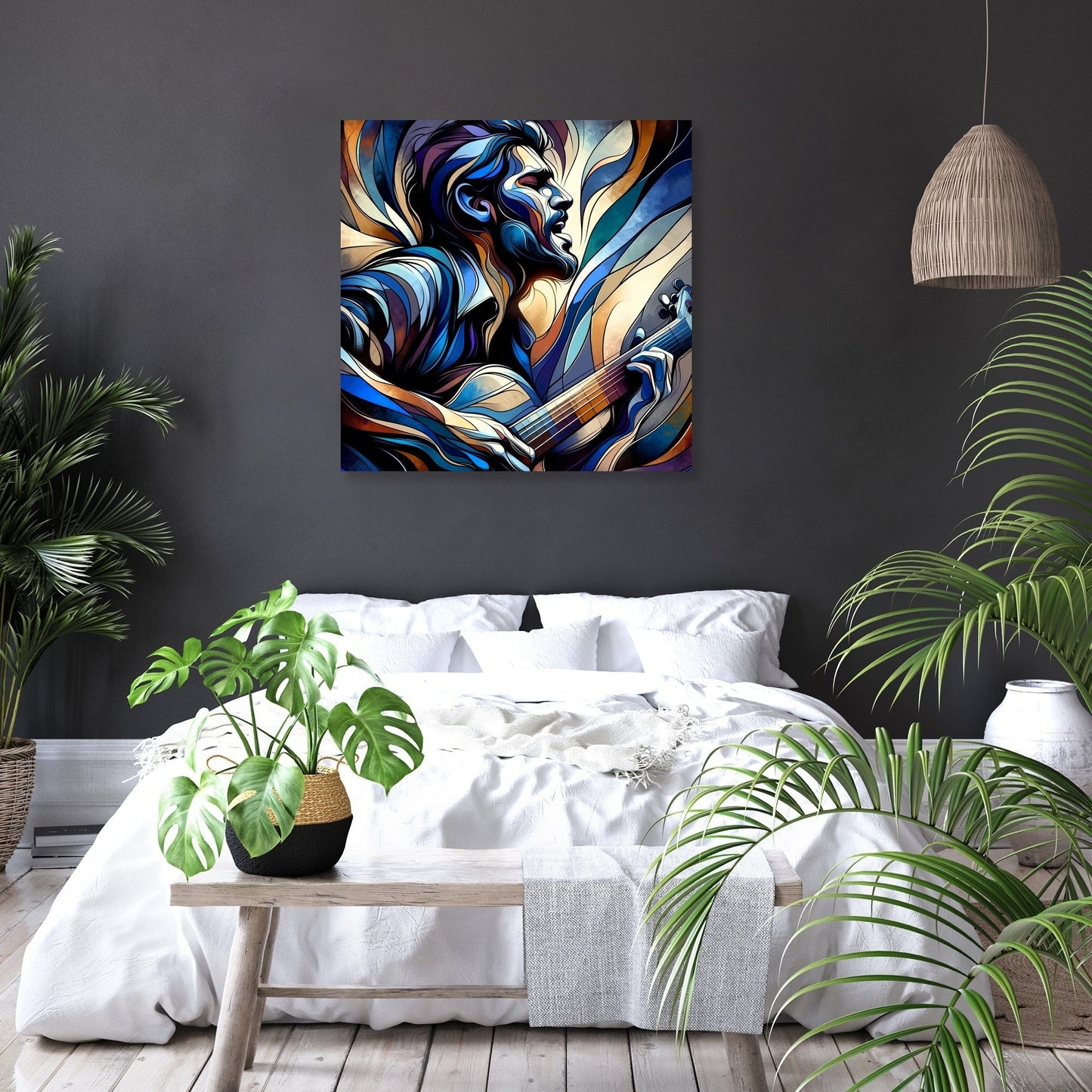 Passionate Guitarist Canvas