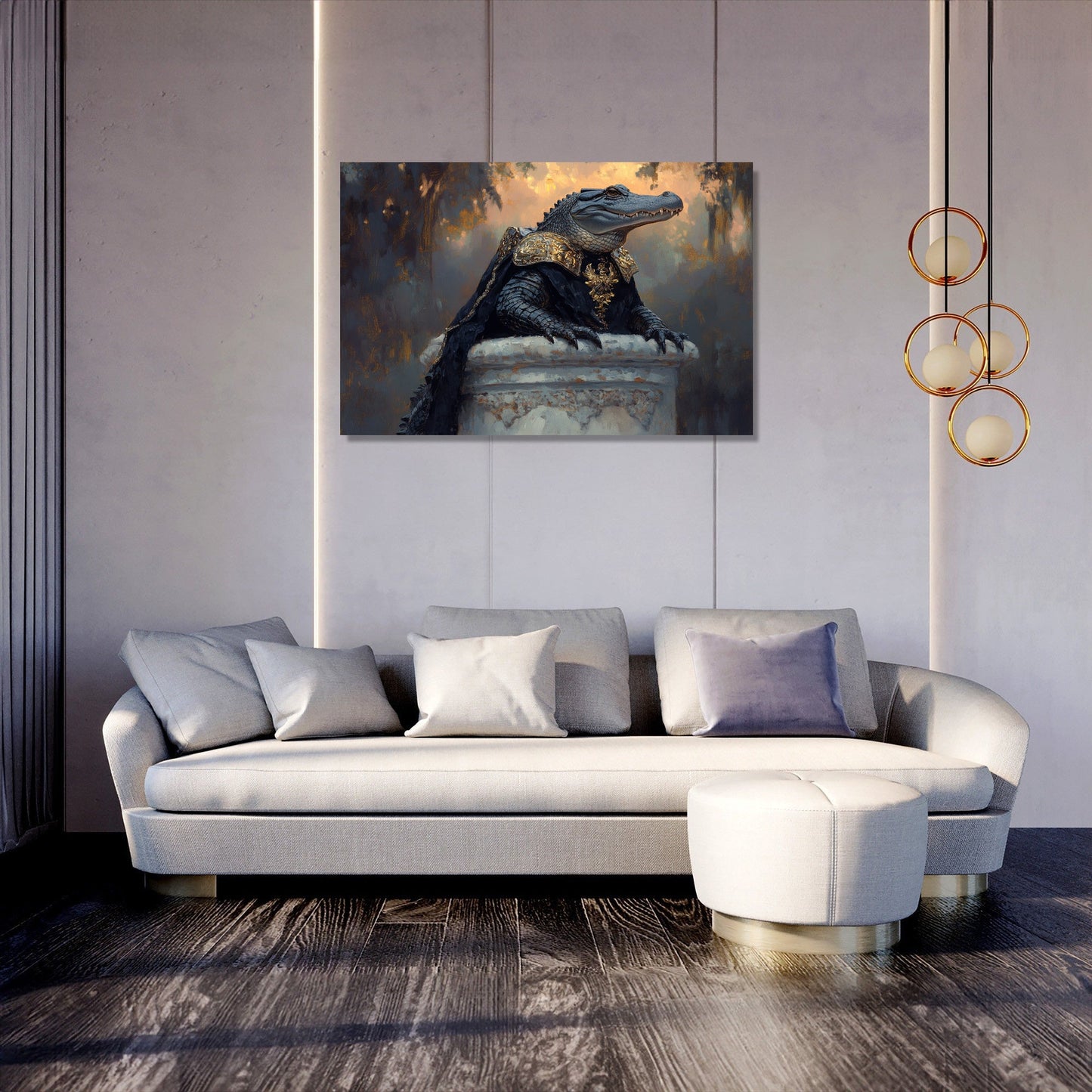 Armoured Alligator Canvas