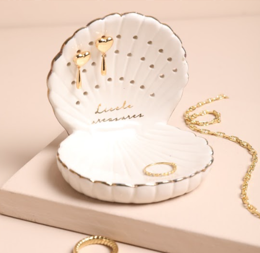 Lisa Angel Shell Earring Holder and Jewellery Dish
