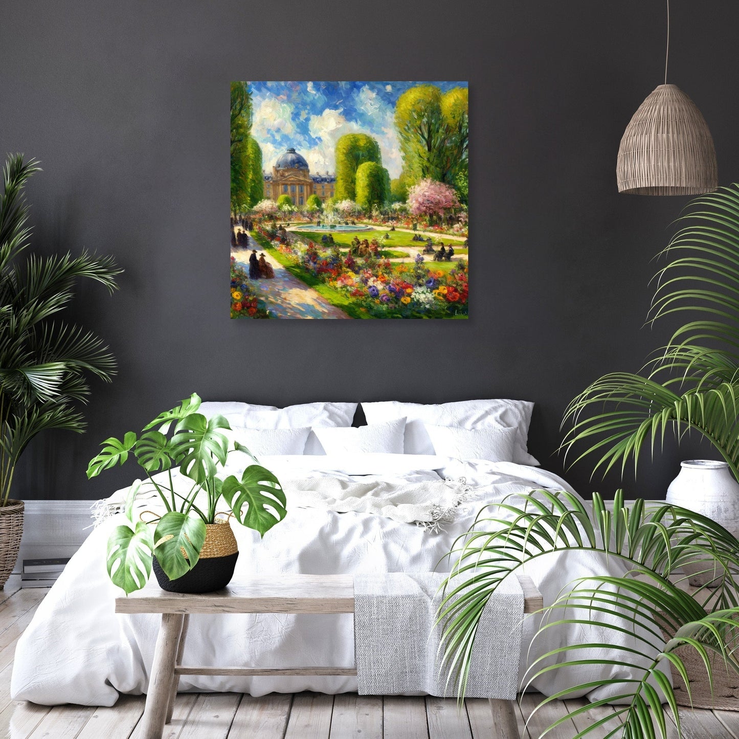 Spring in Paris Jardin des Tuileries Canvas