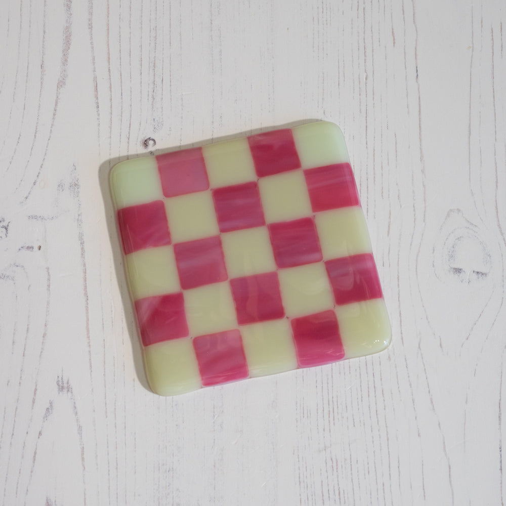 10cm Chequered Dual Coloured Coaster - Bullseye Collection