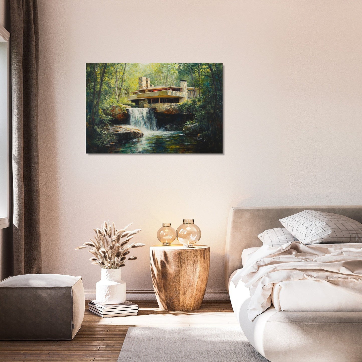 Mystical Midday Fallingwater Canvas