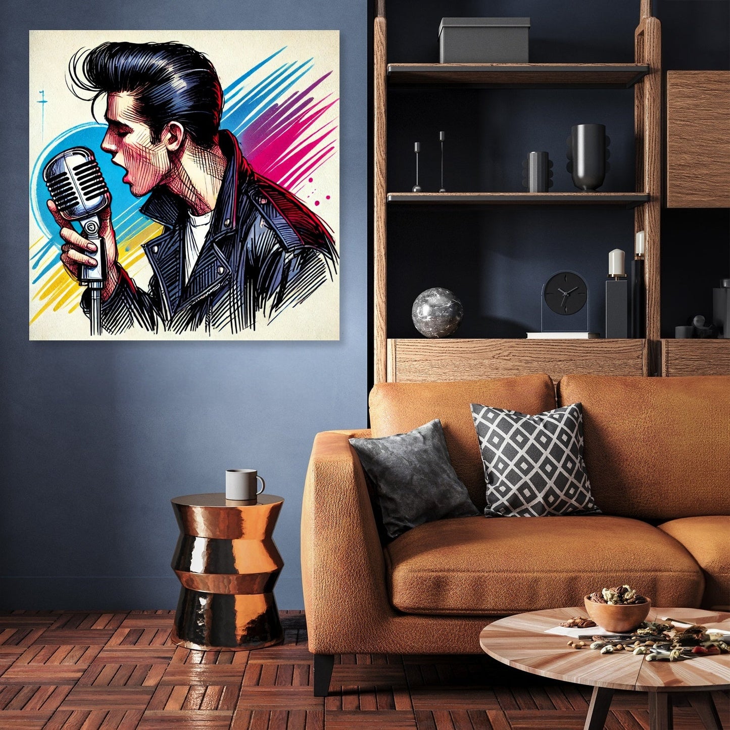 Rock'n'Roll Legend Sketch Canvas