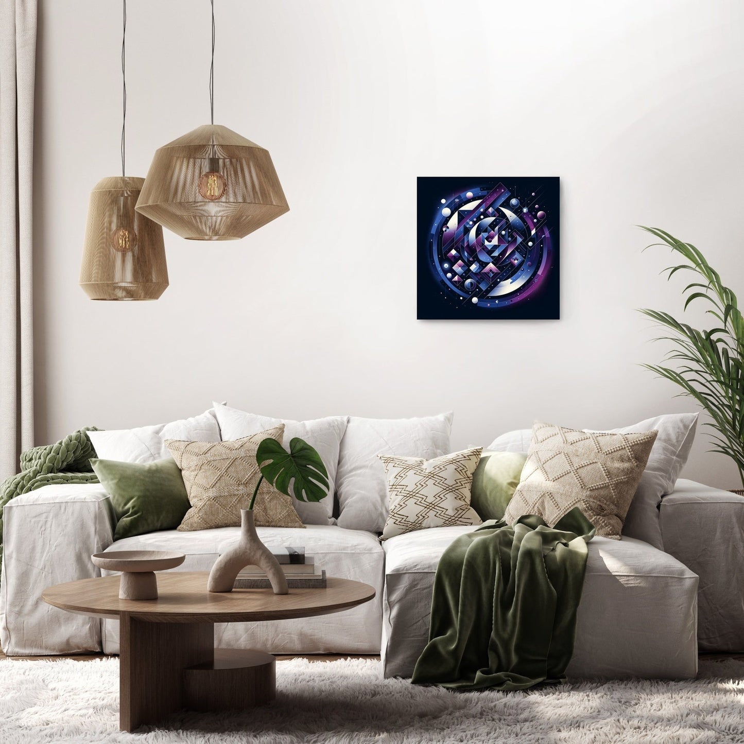 Cosmic Dance in Geometry Canvas