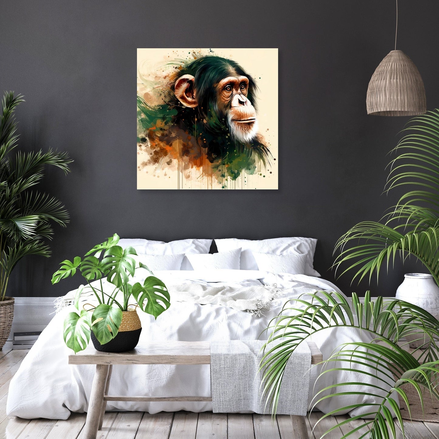 Elegant Chimpanzee Canvas