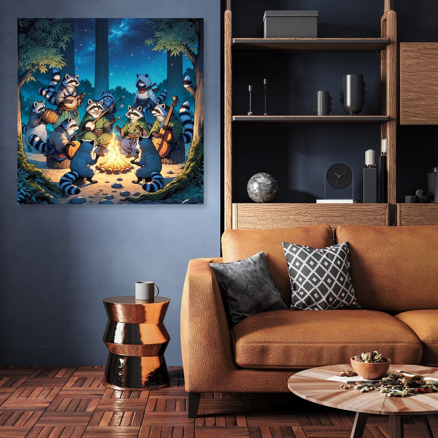 Enchanted Tanuki Festivity Canvas