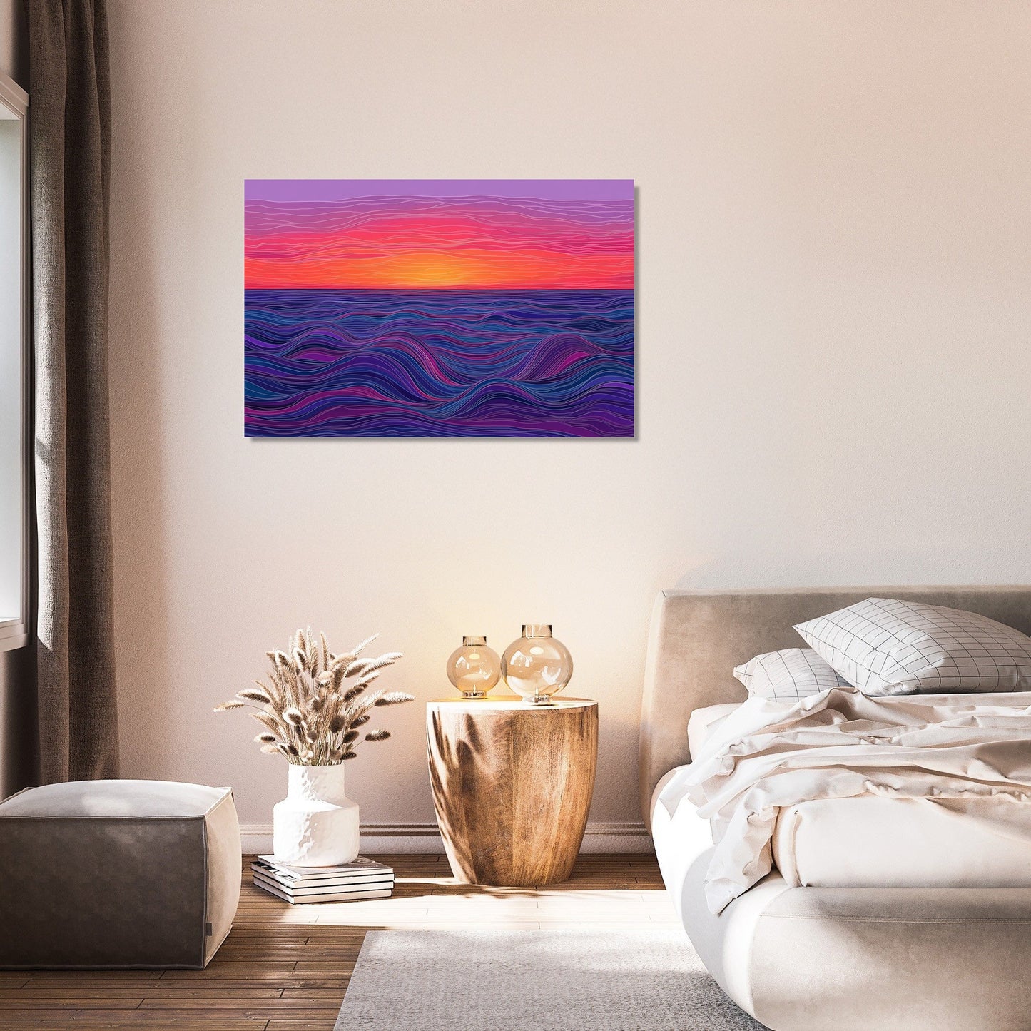 Sunset Waves Canvas