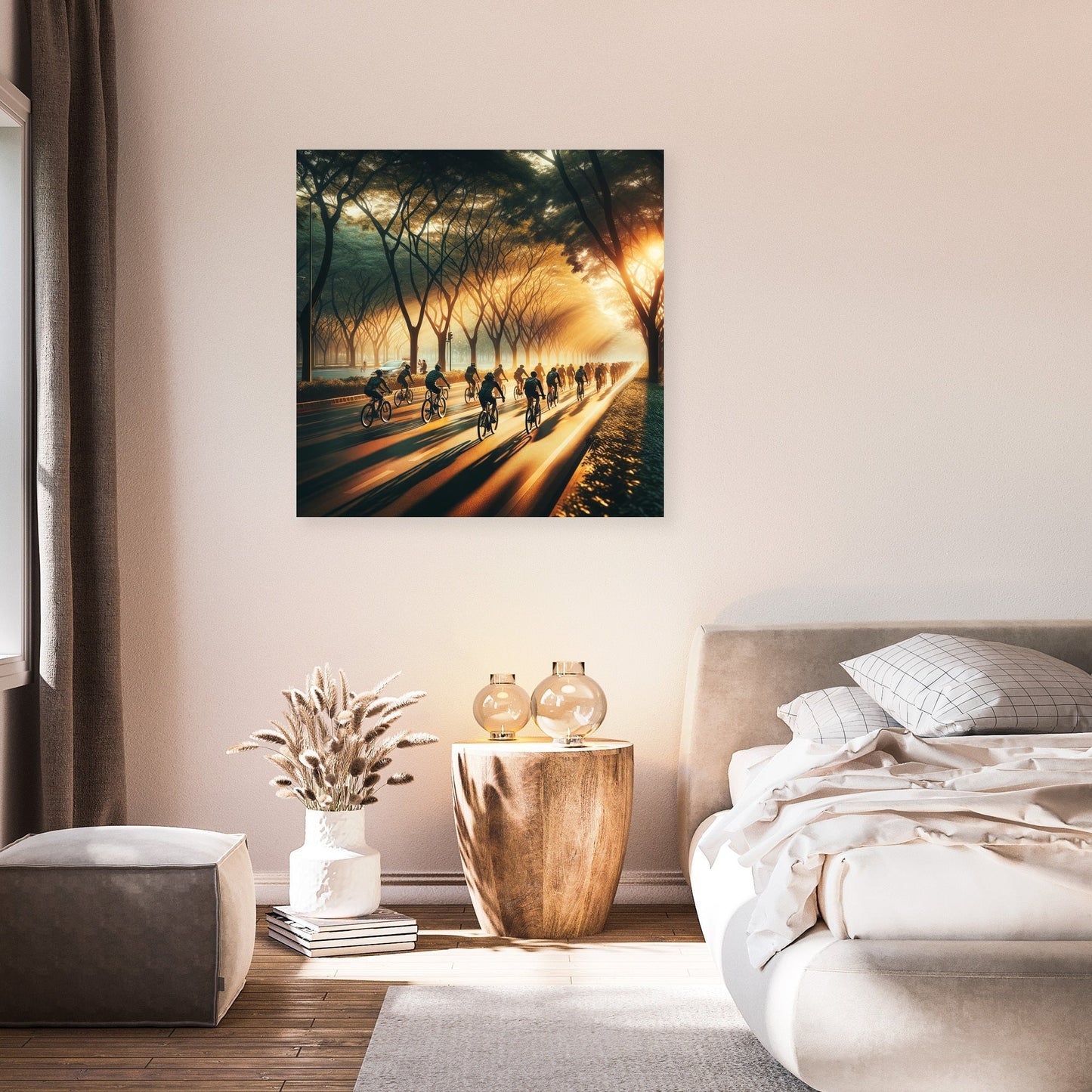 Golden Hour Cycle Summer Canvas