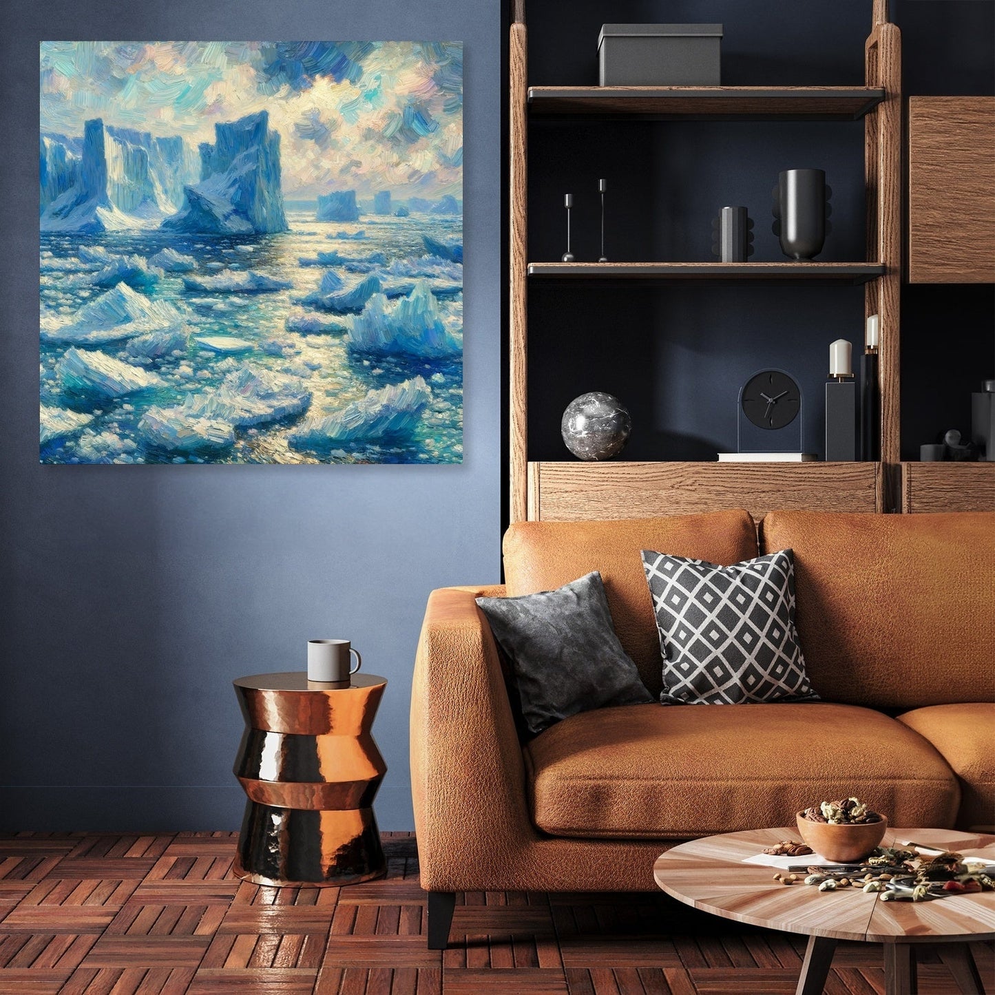 Frozen Ocean Canvas