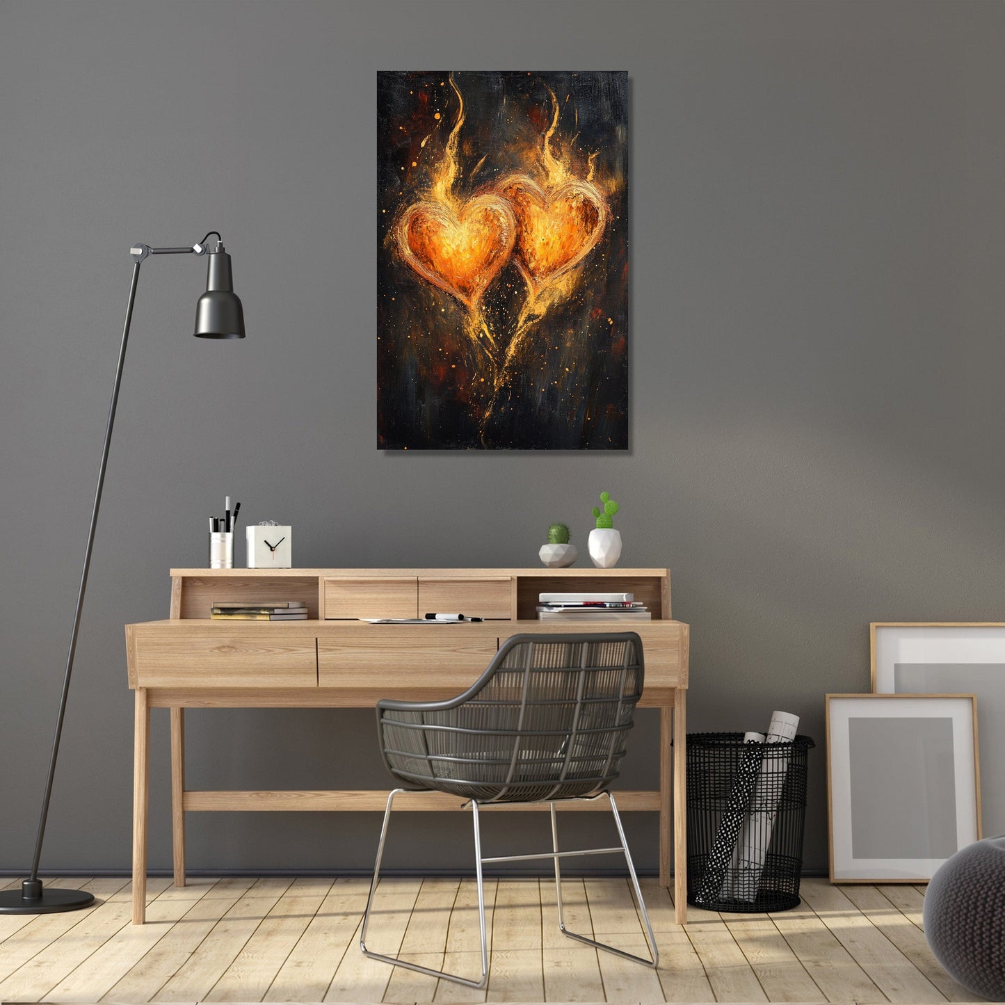 Hearts Ablaze Canvas