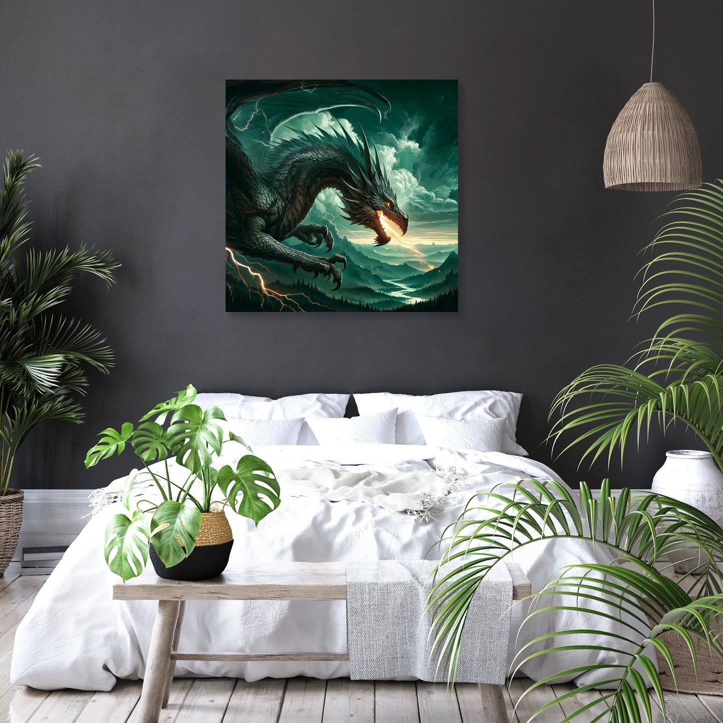 Fierce Dragon Canvas
