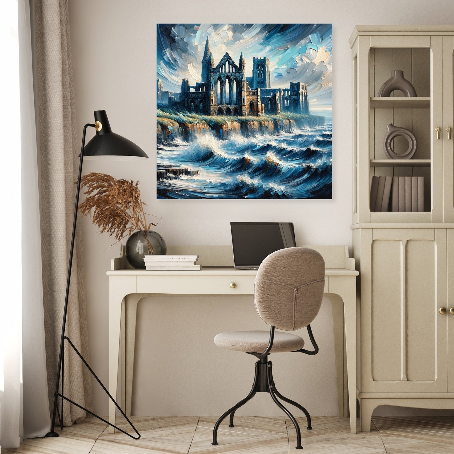 Newcastle Tynemouth Priory Coastal Impressions Canvas