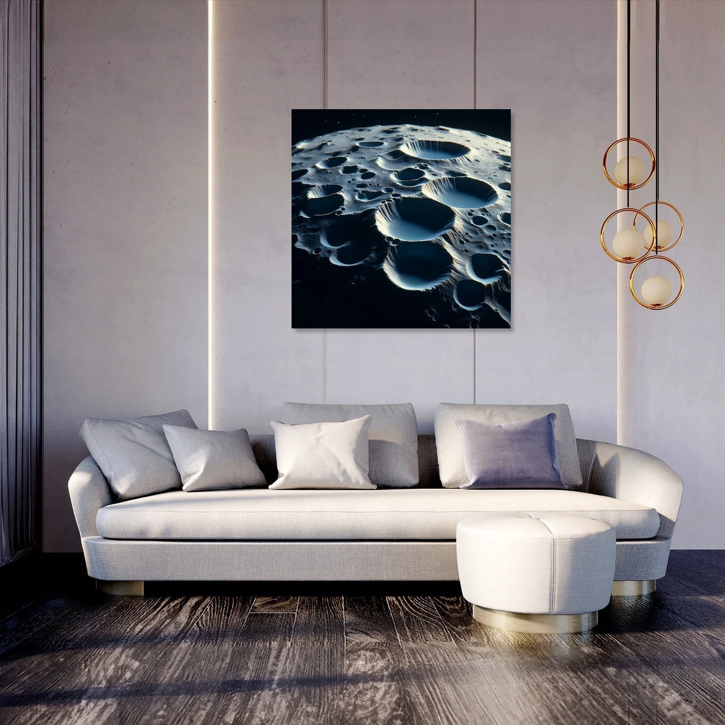 Mercury's Hollows Mystery Canvas