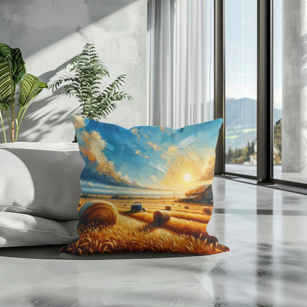 Harvest Glow Cotton Cushion