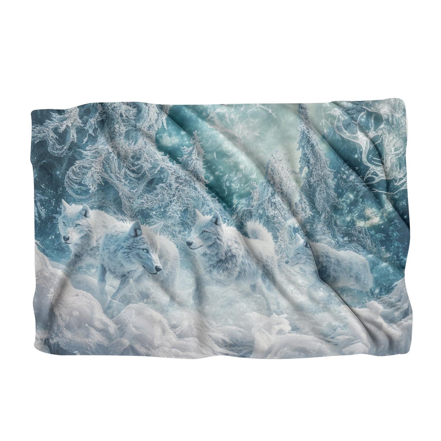 Ethereal Wolf Pack Blanket
