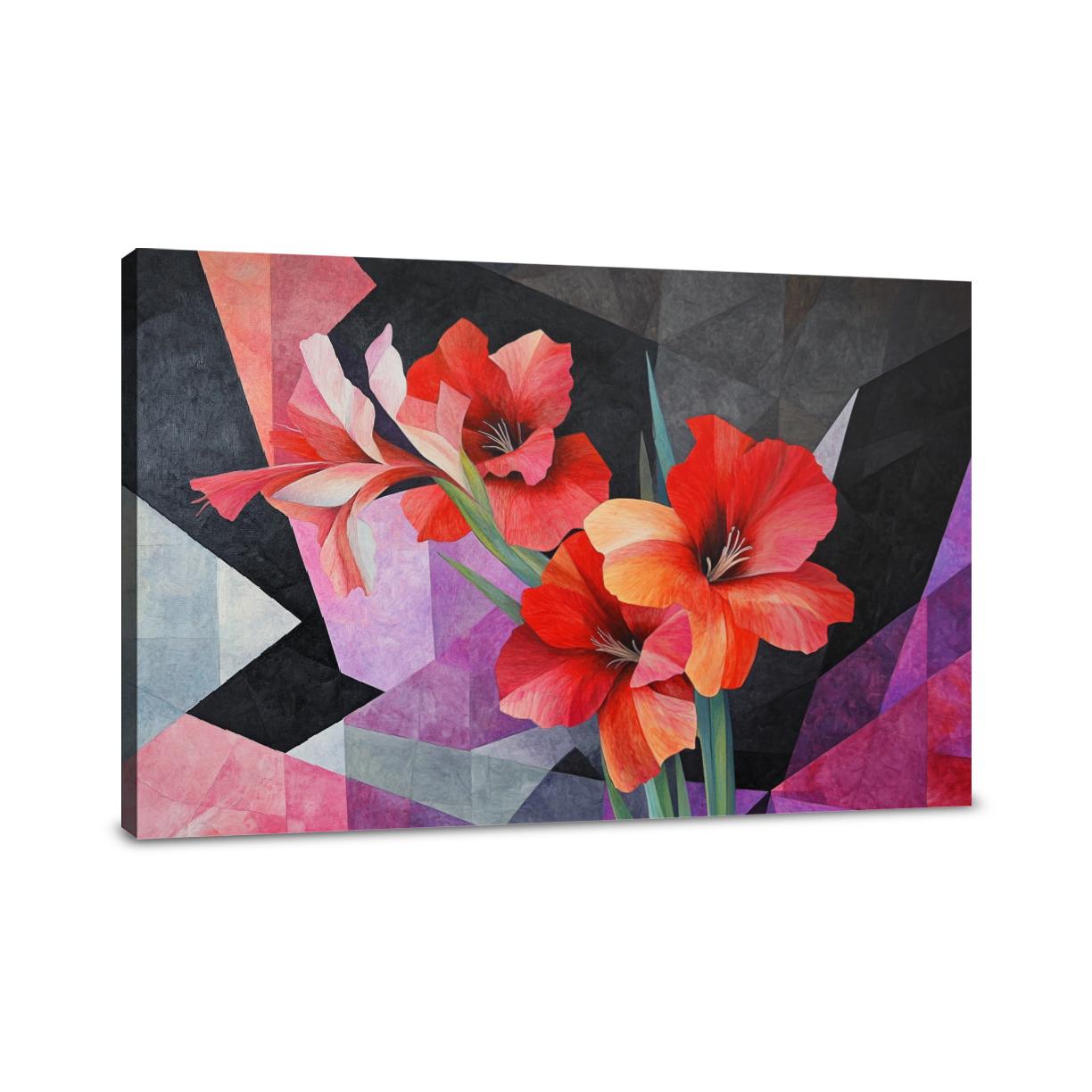 Gladiolus Geometry Canvas