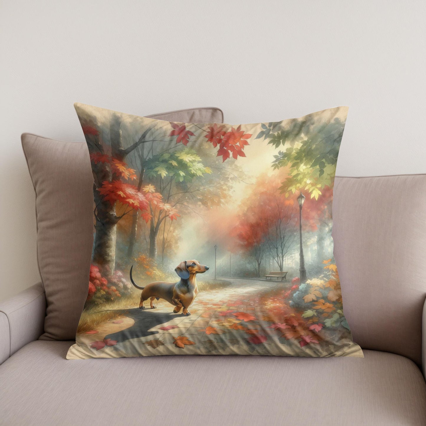 Autumn Stroll Cotton Cushion