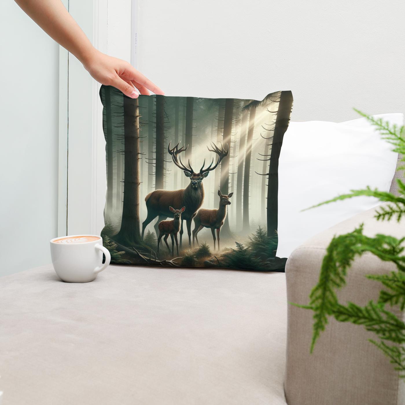 Forest Kinship Cotton Cushion
