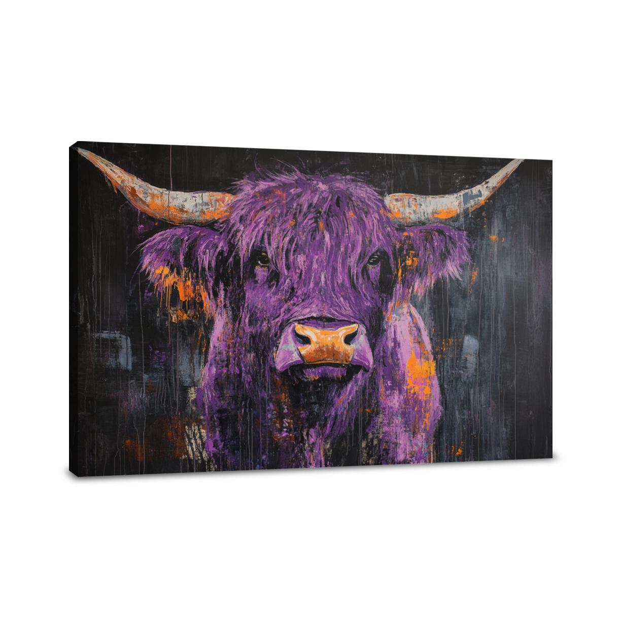 Highland Cow Majesty Canvas