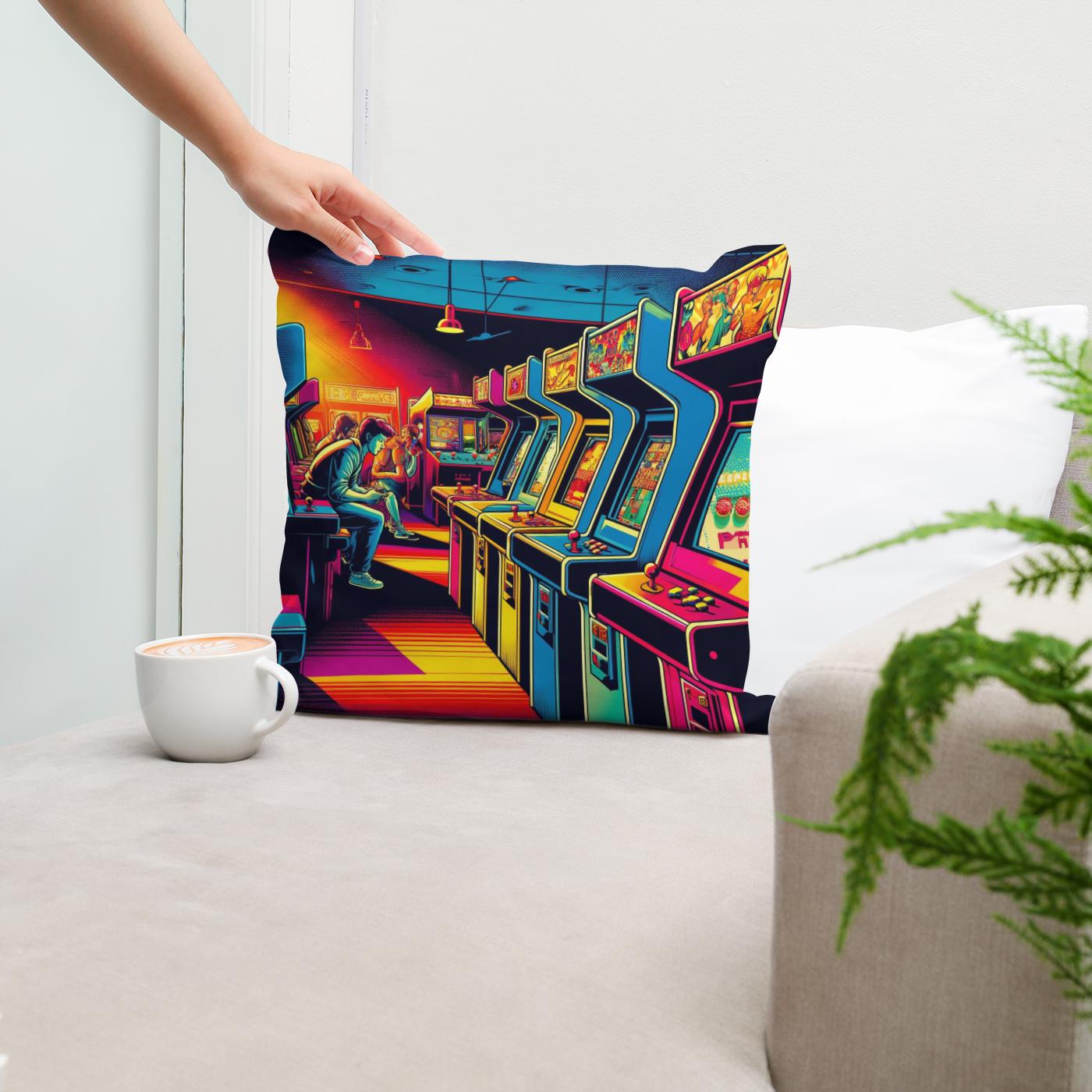 Arcade Retro Pop Cotton Cushion