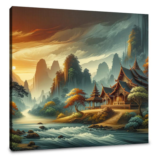 Spiritual Nature Fusion Canvas