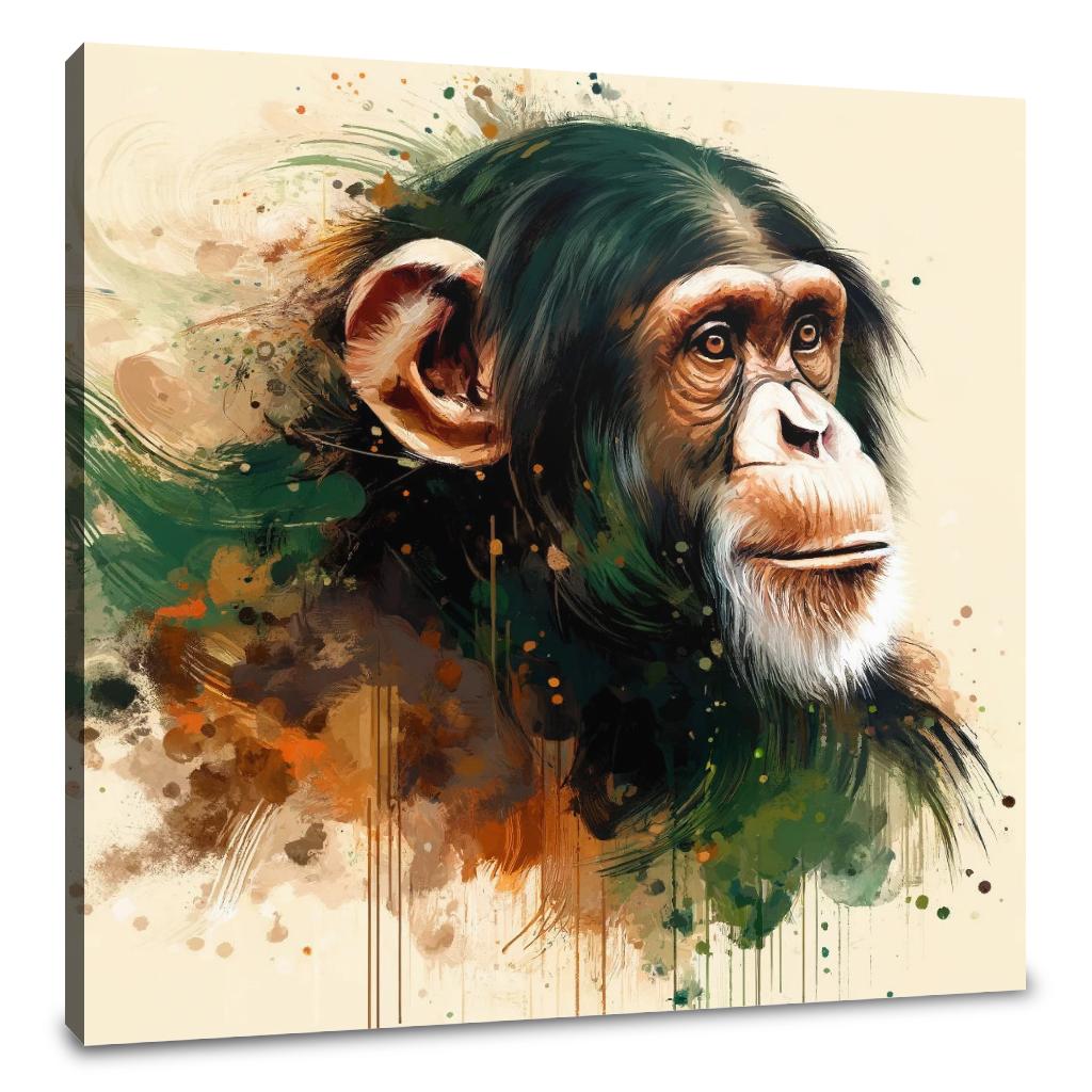Elegant Chimpanzee Canvas