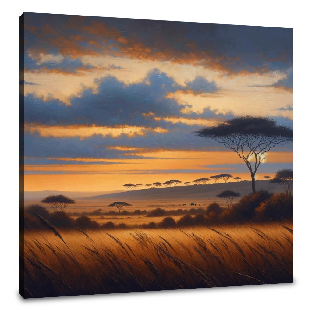 Twilight Savannah Canvas
