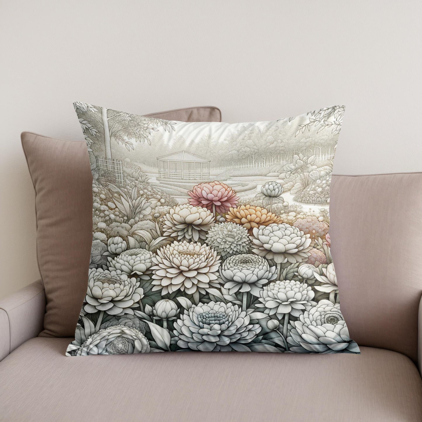 Symphony in Bloom Cotton Cushion