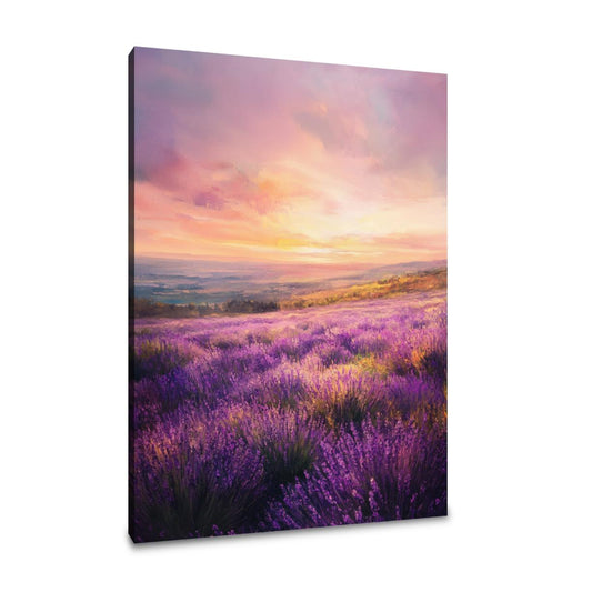 Lavender Sunrise Serenity Canvas