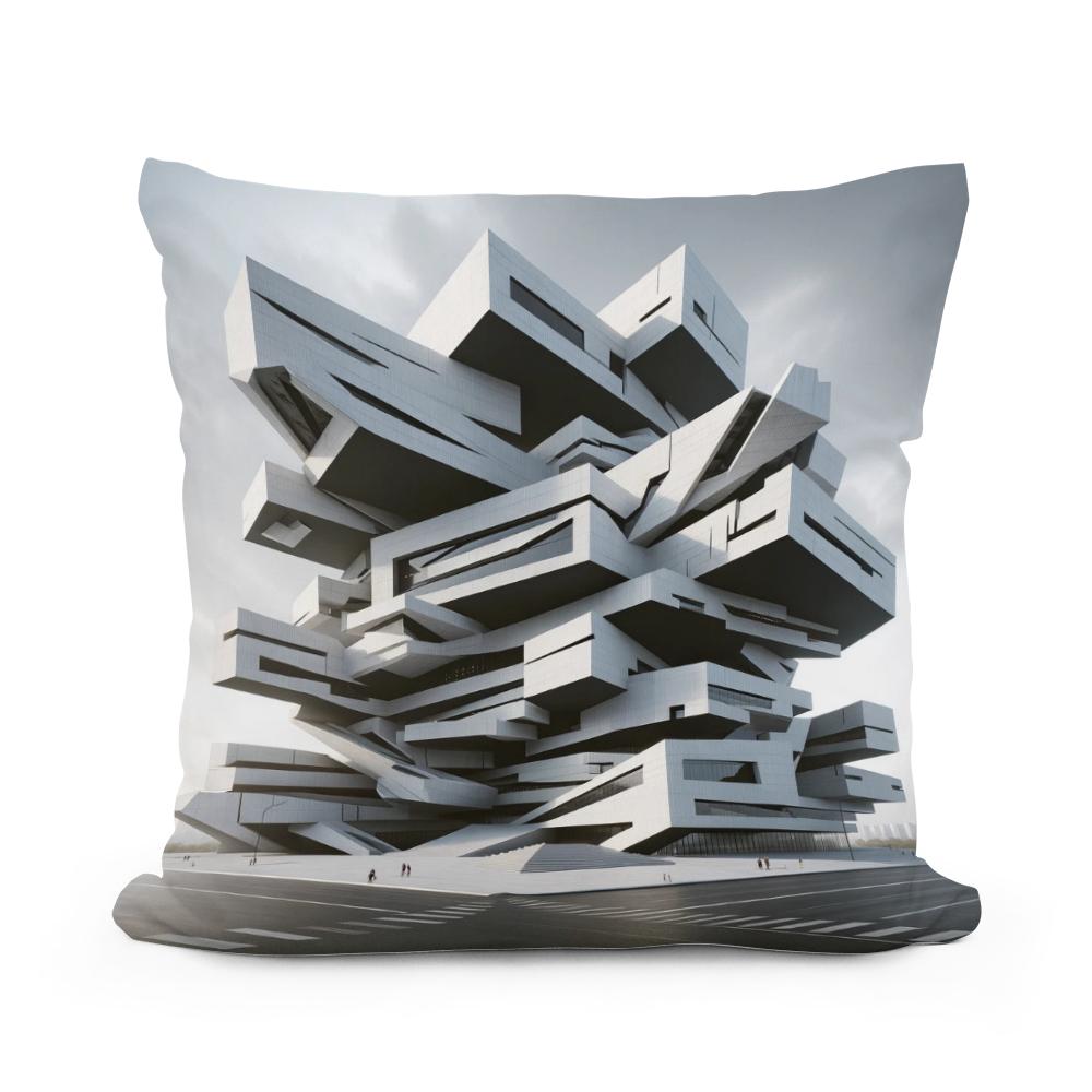 Deconstructivist Dimensions Cotton Cushion