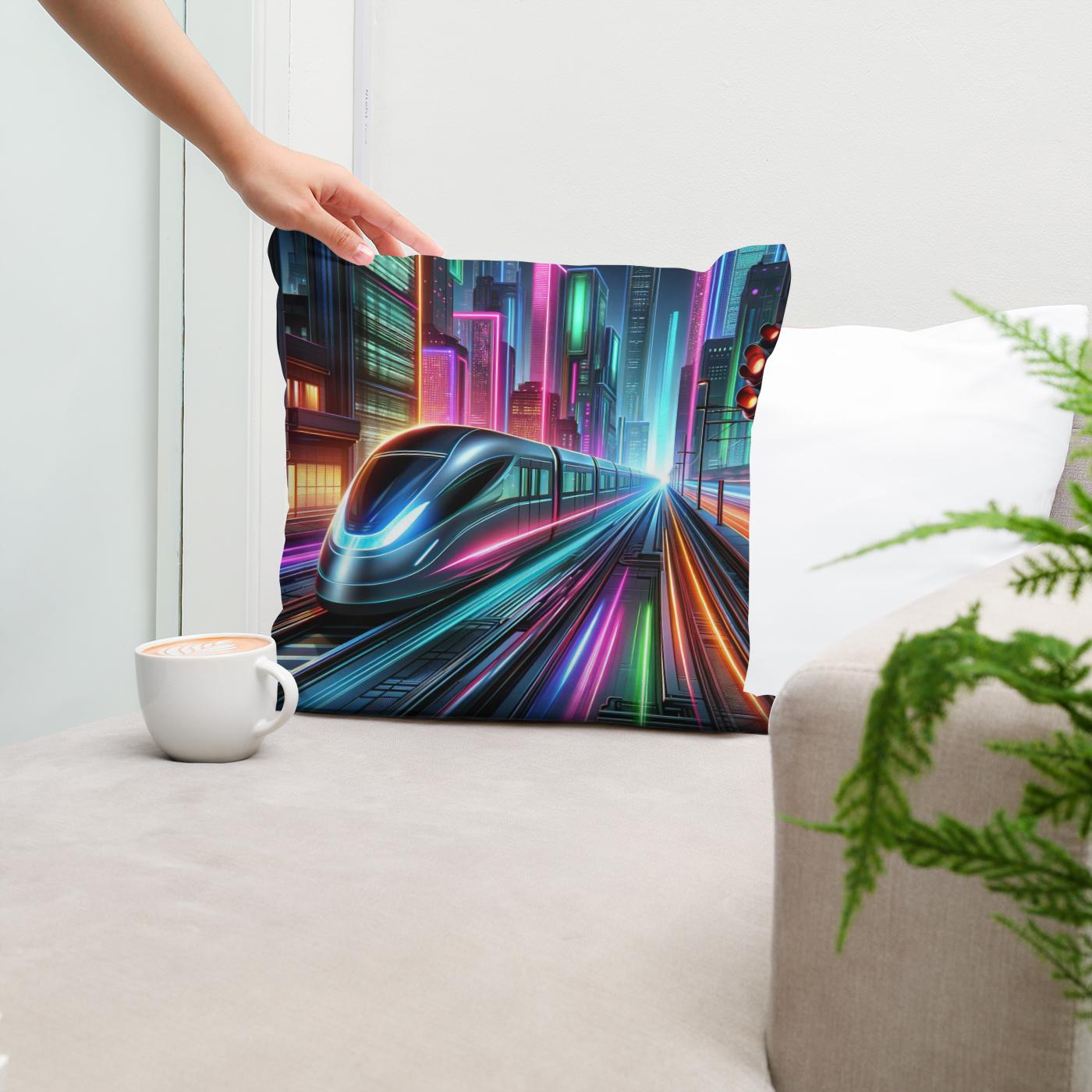 Neon Velocity Cotton Cushion