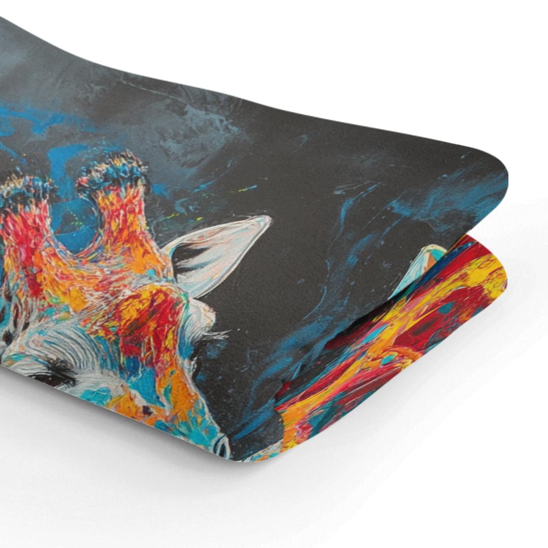 Vibrant Giraffe Duet Blanket