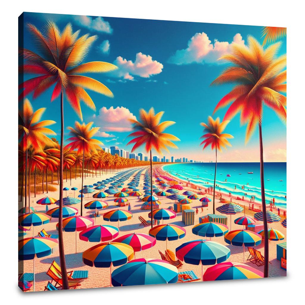 Sunny Miami Bliss Canvas