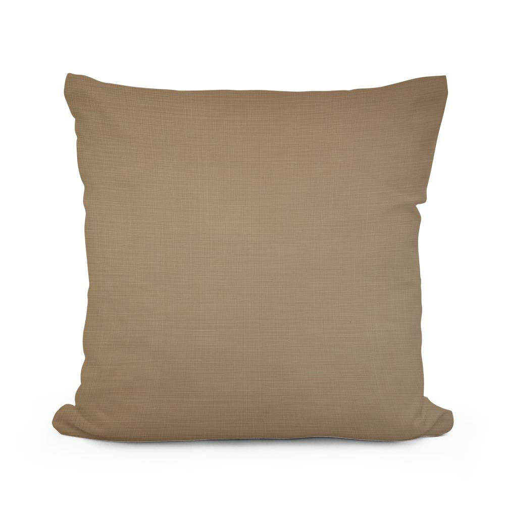 Pure Light Brown Cotton Cushion