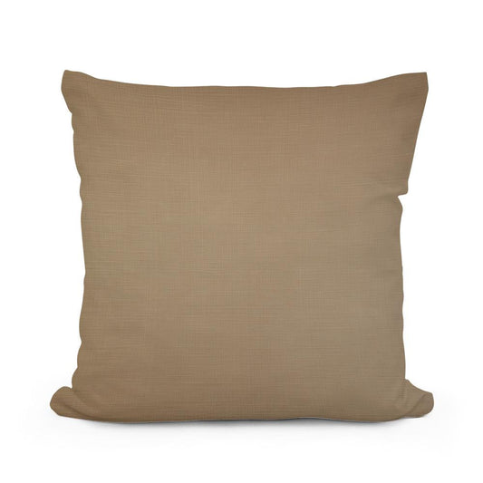 Pure Light Brown Cotton Cushion