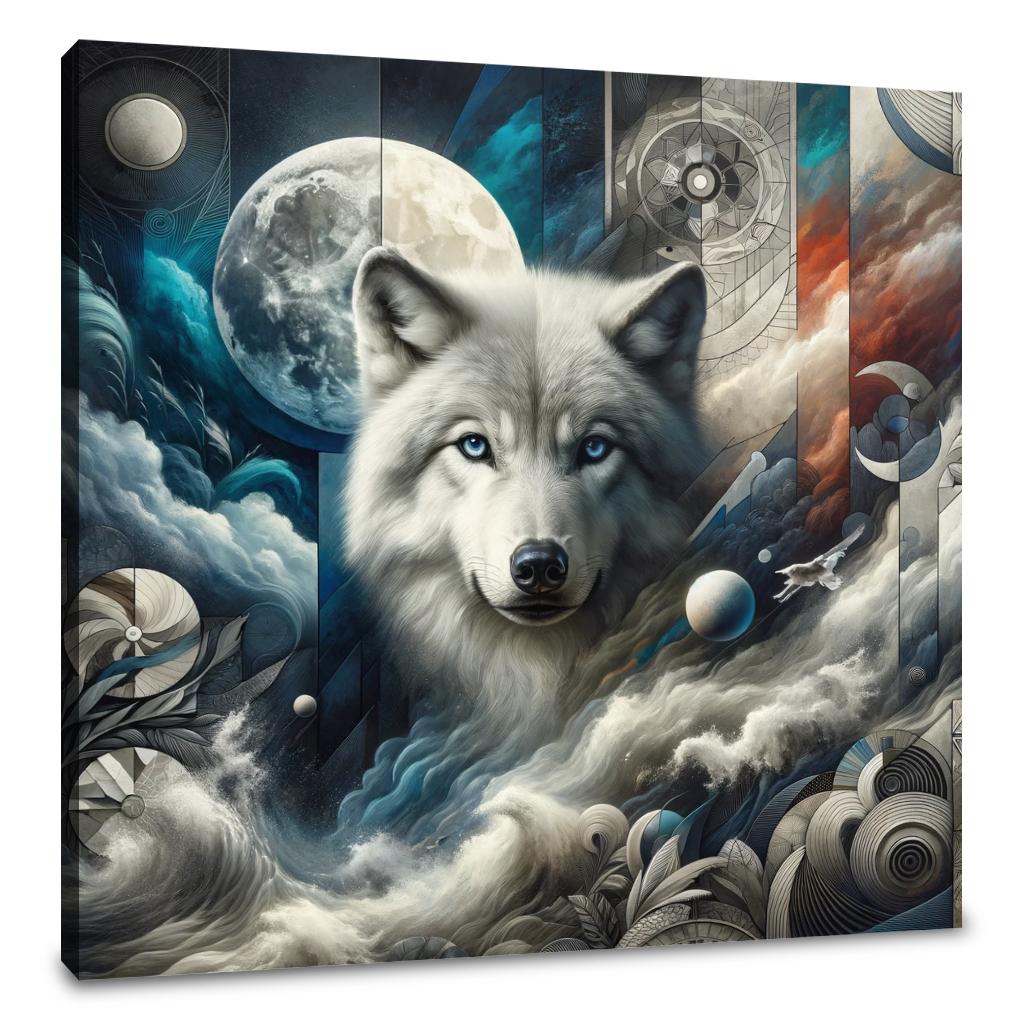 Dreams of the Wild Wolf Canvas