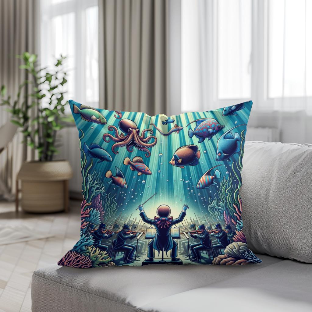Oceanic Overture Cotton Cushion
