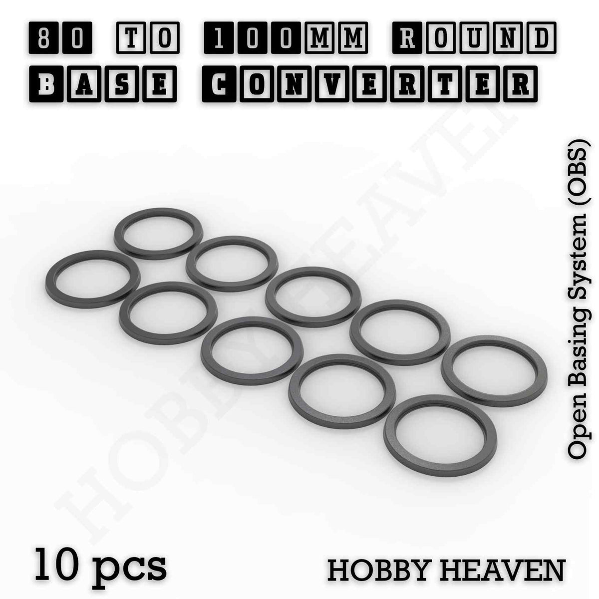 Round to Round Base Converters 3D Print Full Range