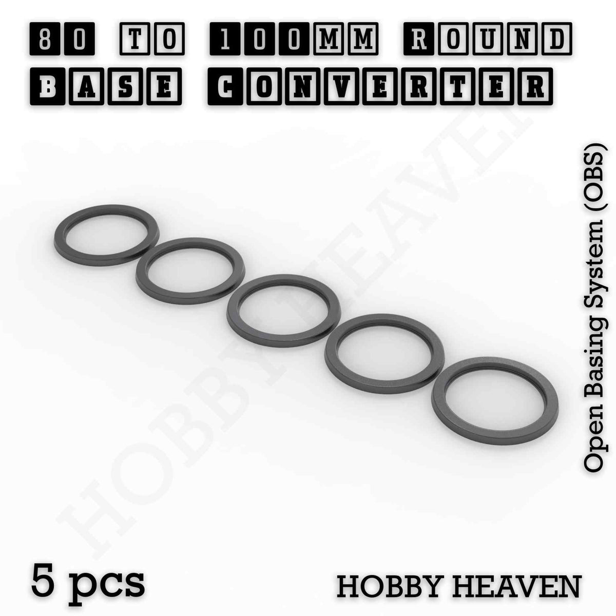 Round to Round Base Converters 3D Print Full Range