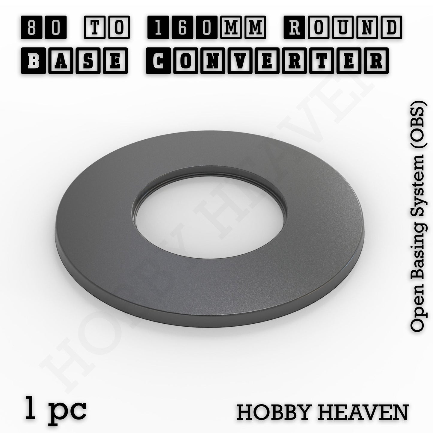 Round to Round Base Converters 3D Print Full Range