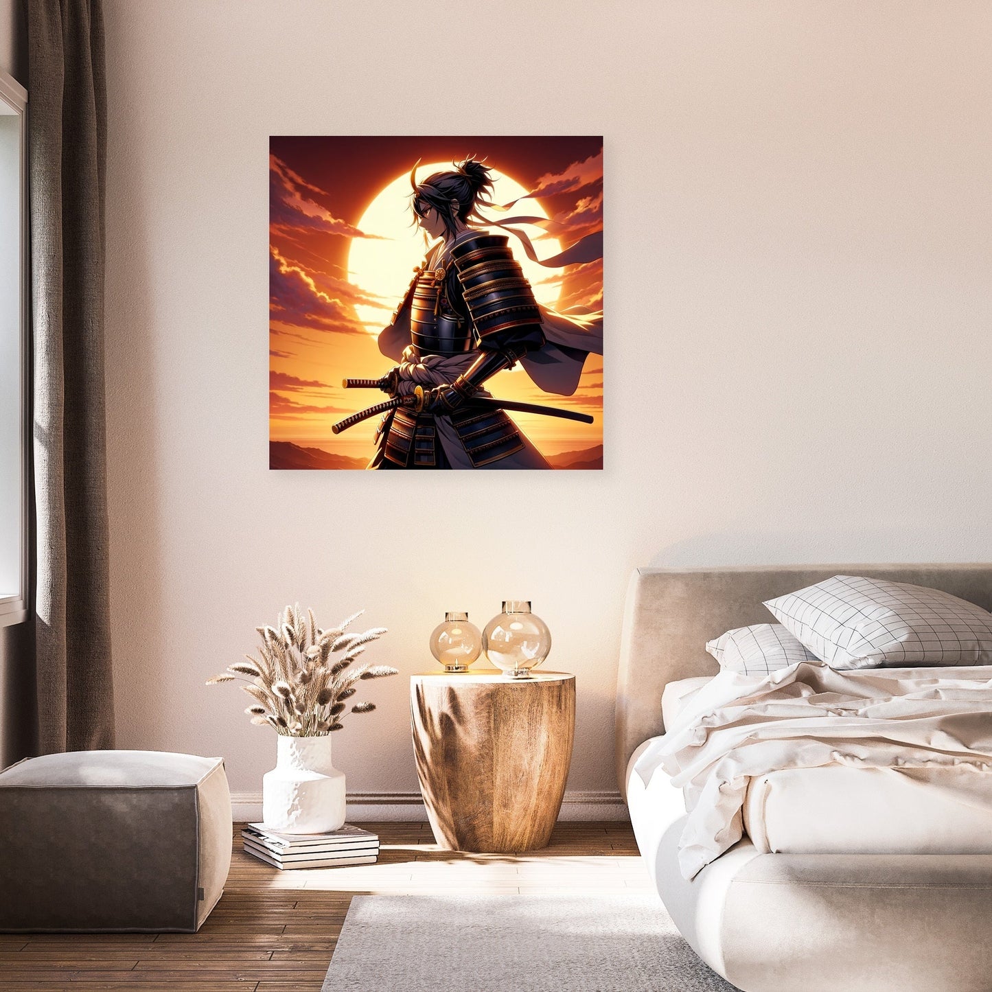 Sunset Samurai's Resolve Canvas