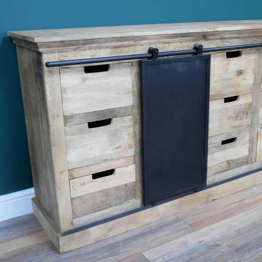 Jodhpur Loft Industrial Sideboard Cabinet Mango Wood