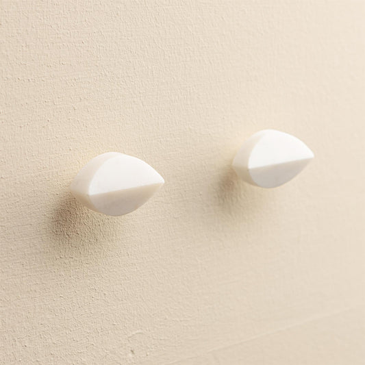 Vera White Stone Drawer Knobs