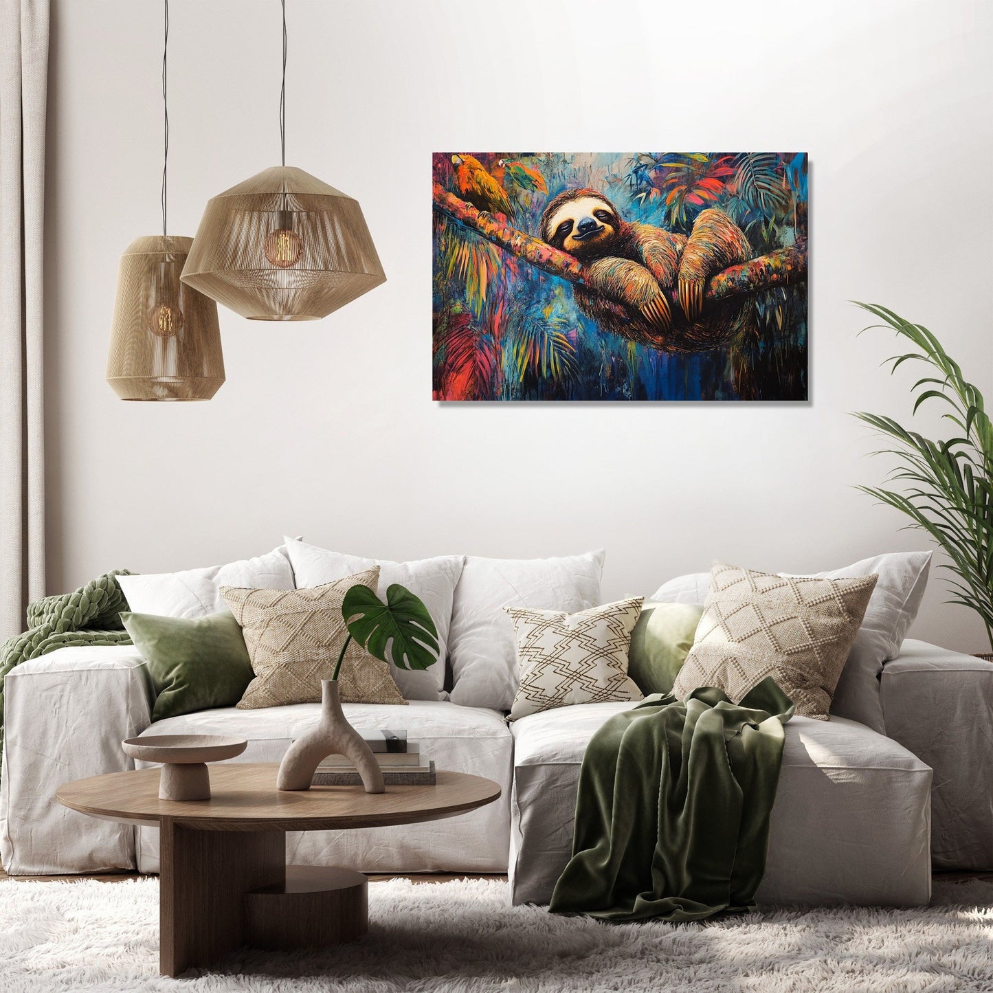 Sloth Serenity Canvas
