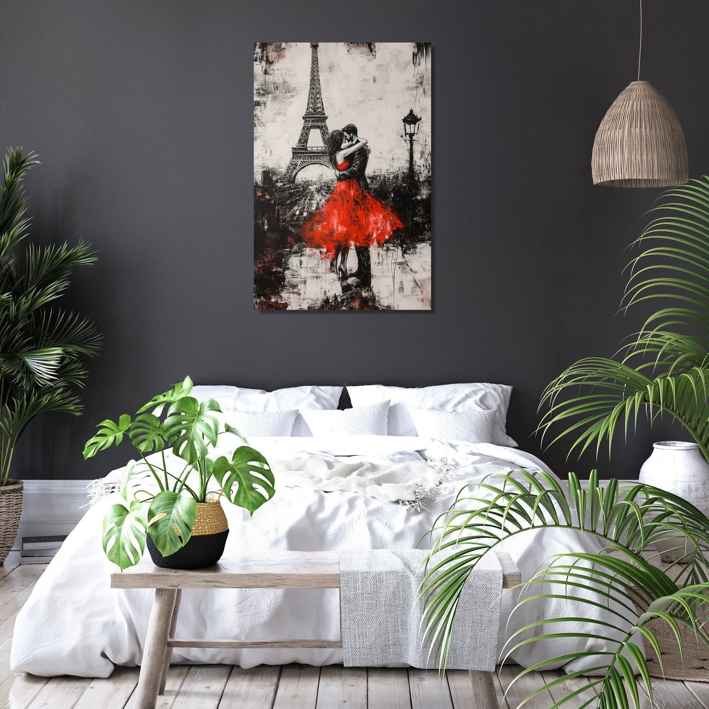 Eiffel Embrace Canvas